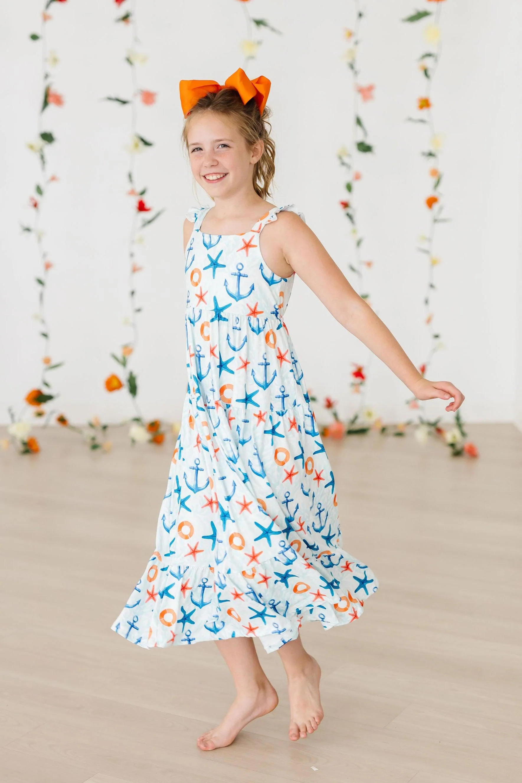 Anchors Away Ruffle Maxi Dress - Image 3