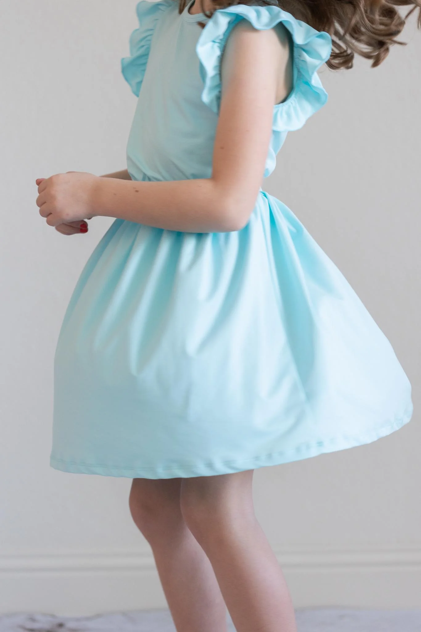 Aqua S/S Ruffle Tee - Image 4