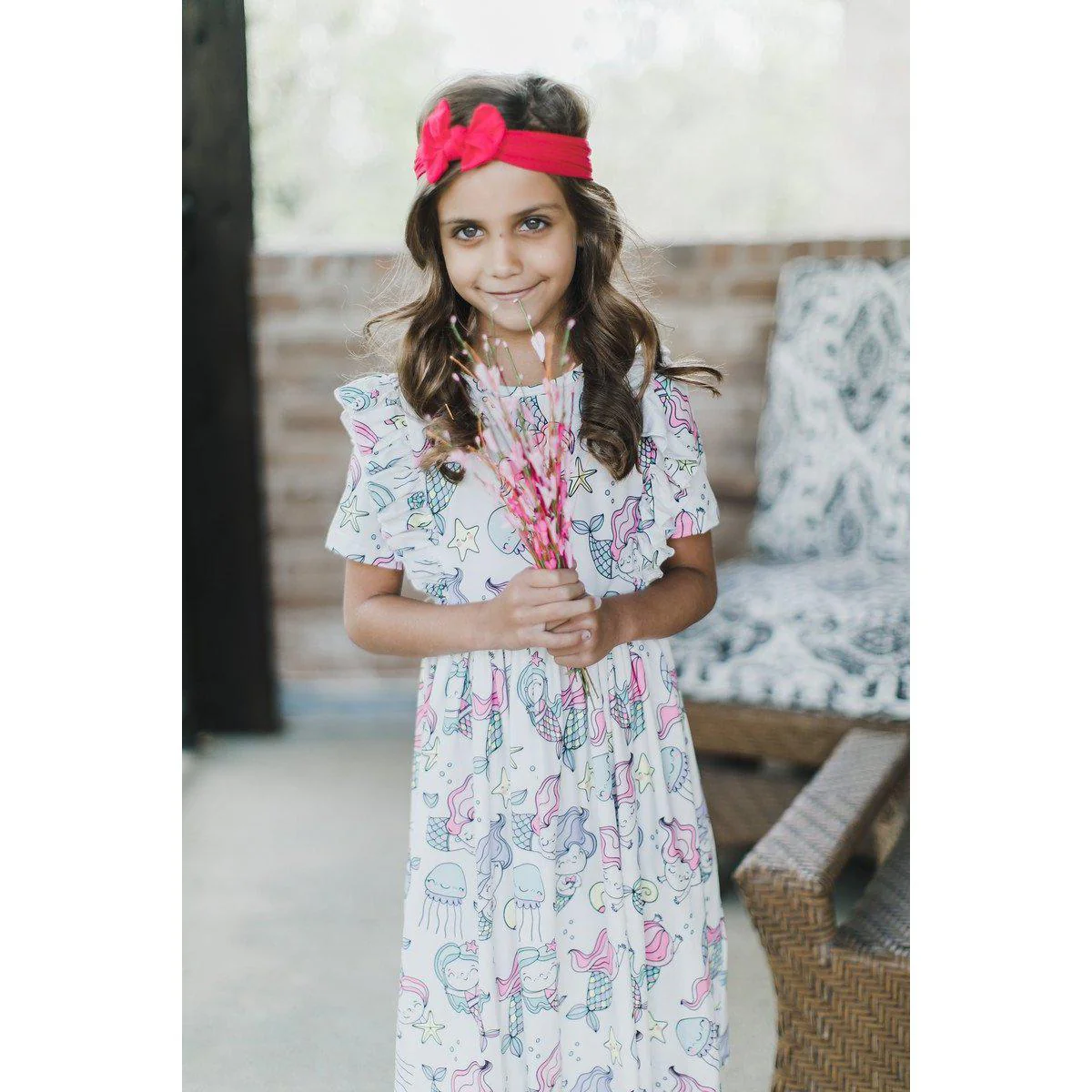 Hot Pink Nylon Bow Headwrap - Image 3