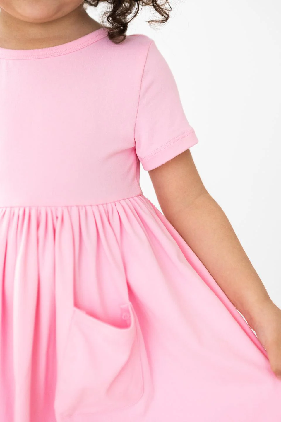 Bubblegum Pink S/S Pocket Twirl Dress - Image 5