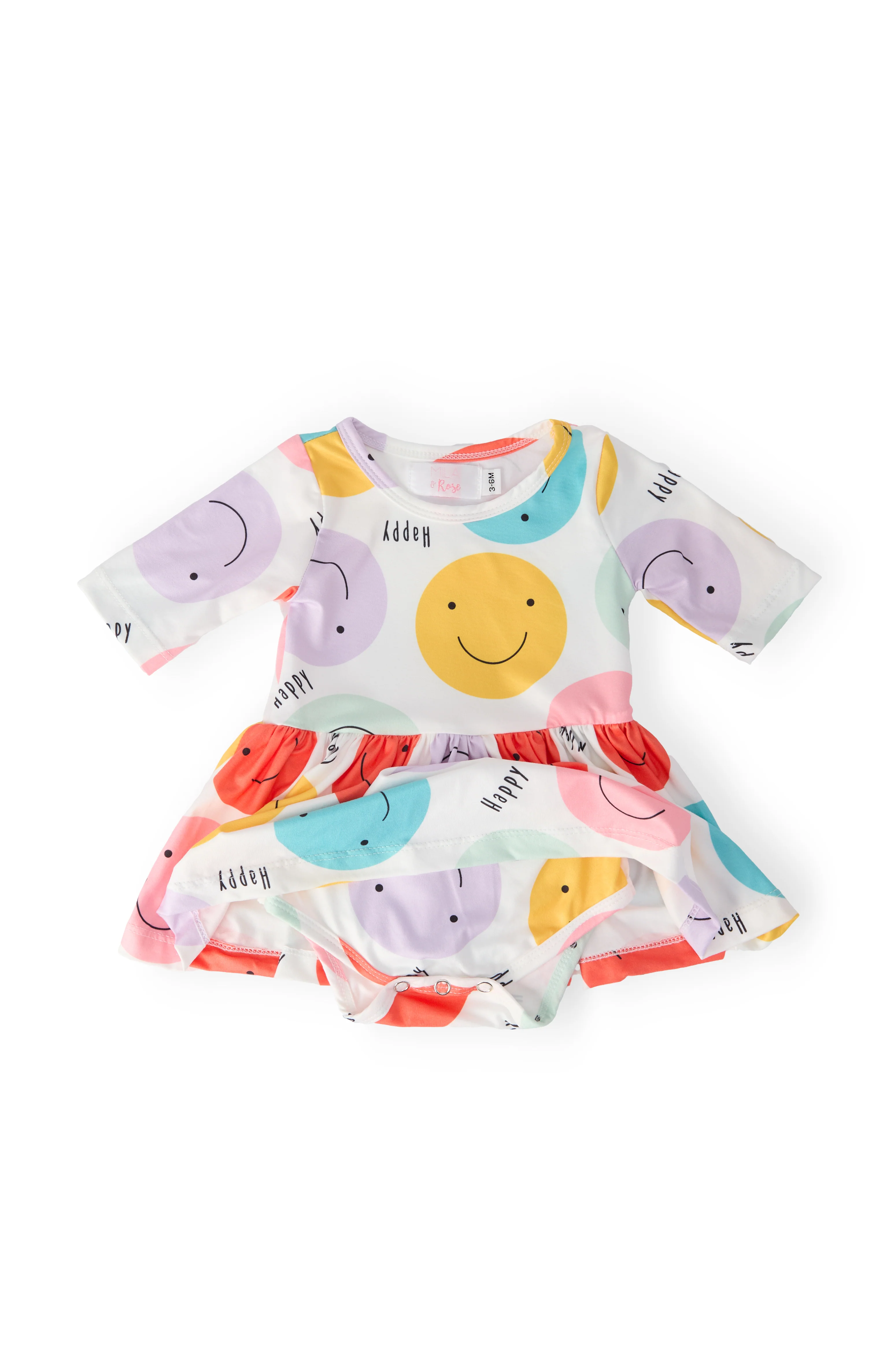 Happy Days 3/4 Sleeve Twirl Bodysuit - Image 3