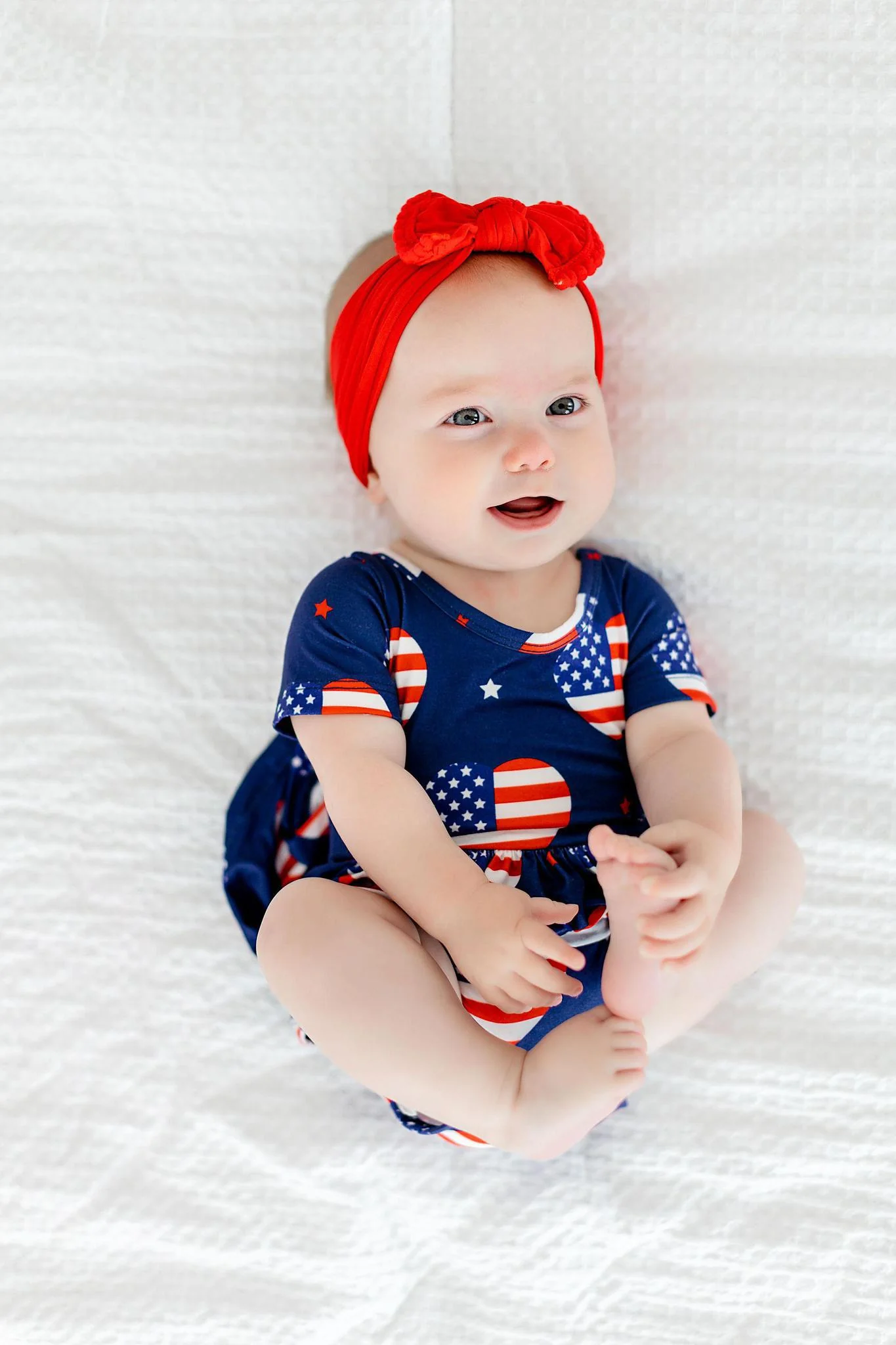 I Heart the USA S/S Twirl Bodysuit - Image 3