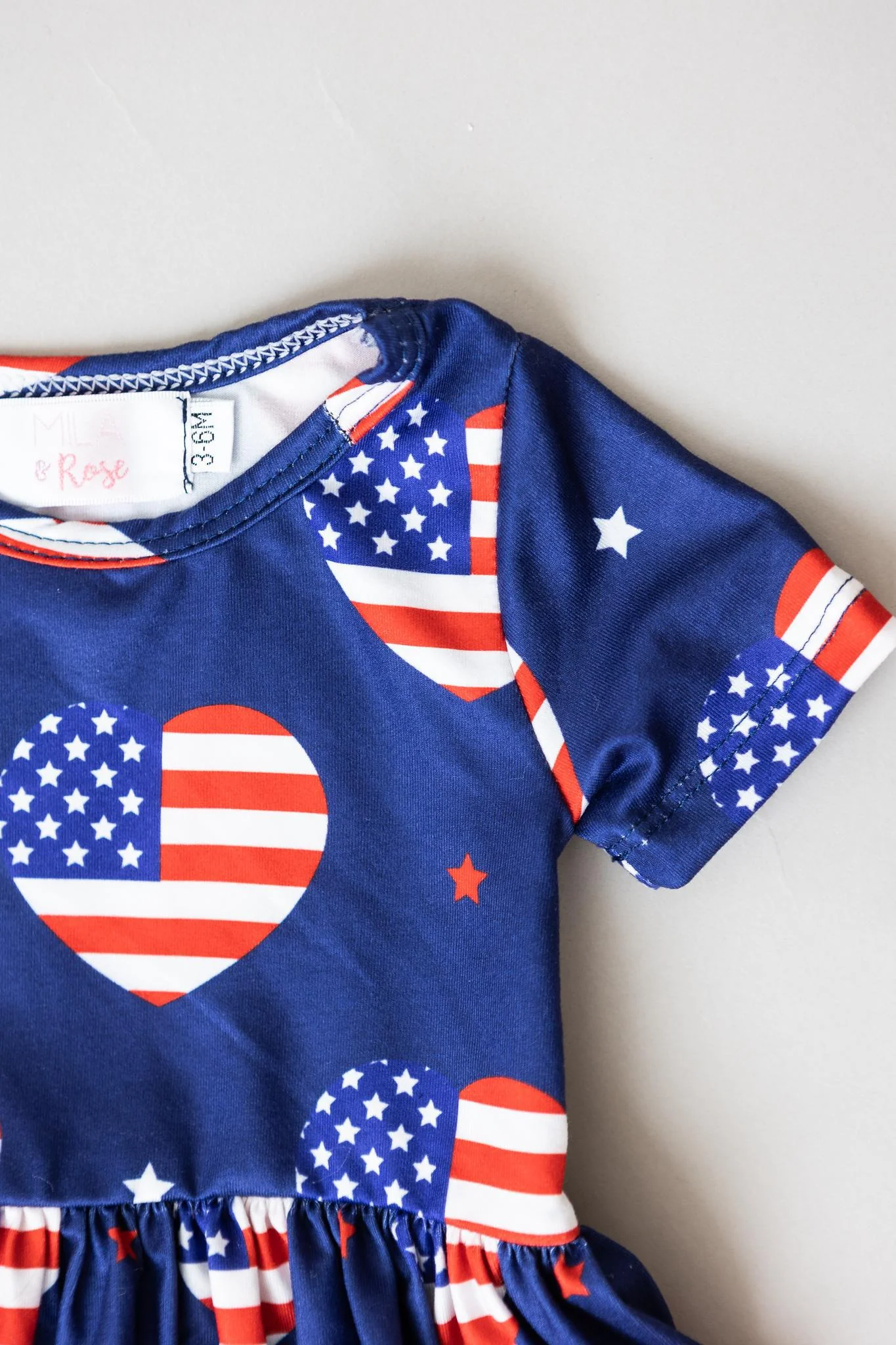I Heart the USA S/S Twirl Bodysuit - Image 4