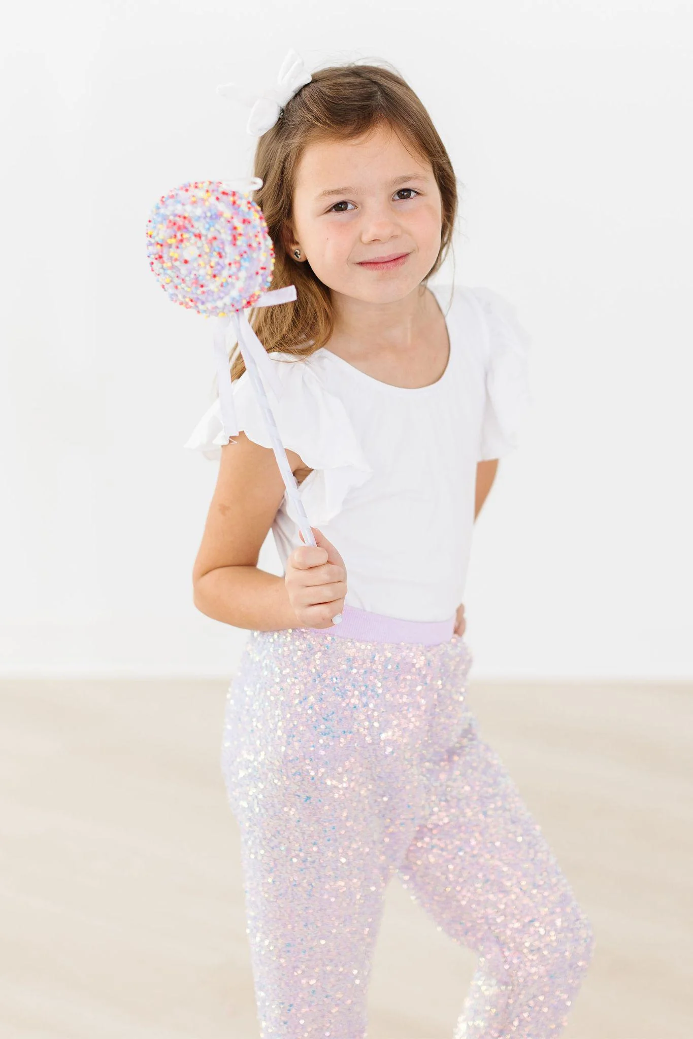 Lavender Sequin Joggers - Image 4