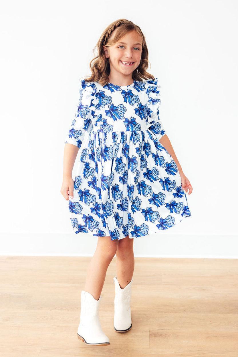 Lone Star 3/4 Sleeve Ruffle Twirl Dress - Image 4