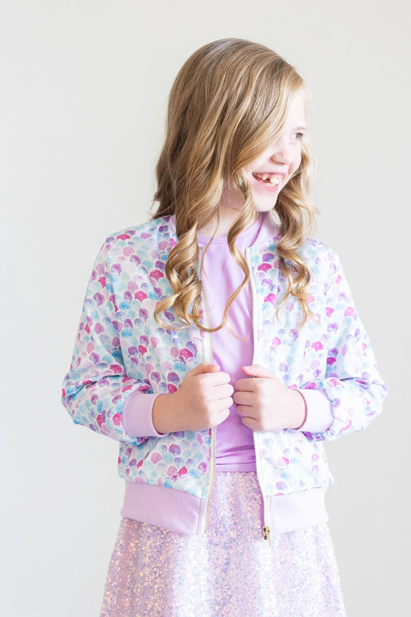 Mermaid Scales Satin Jacket - Image 8