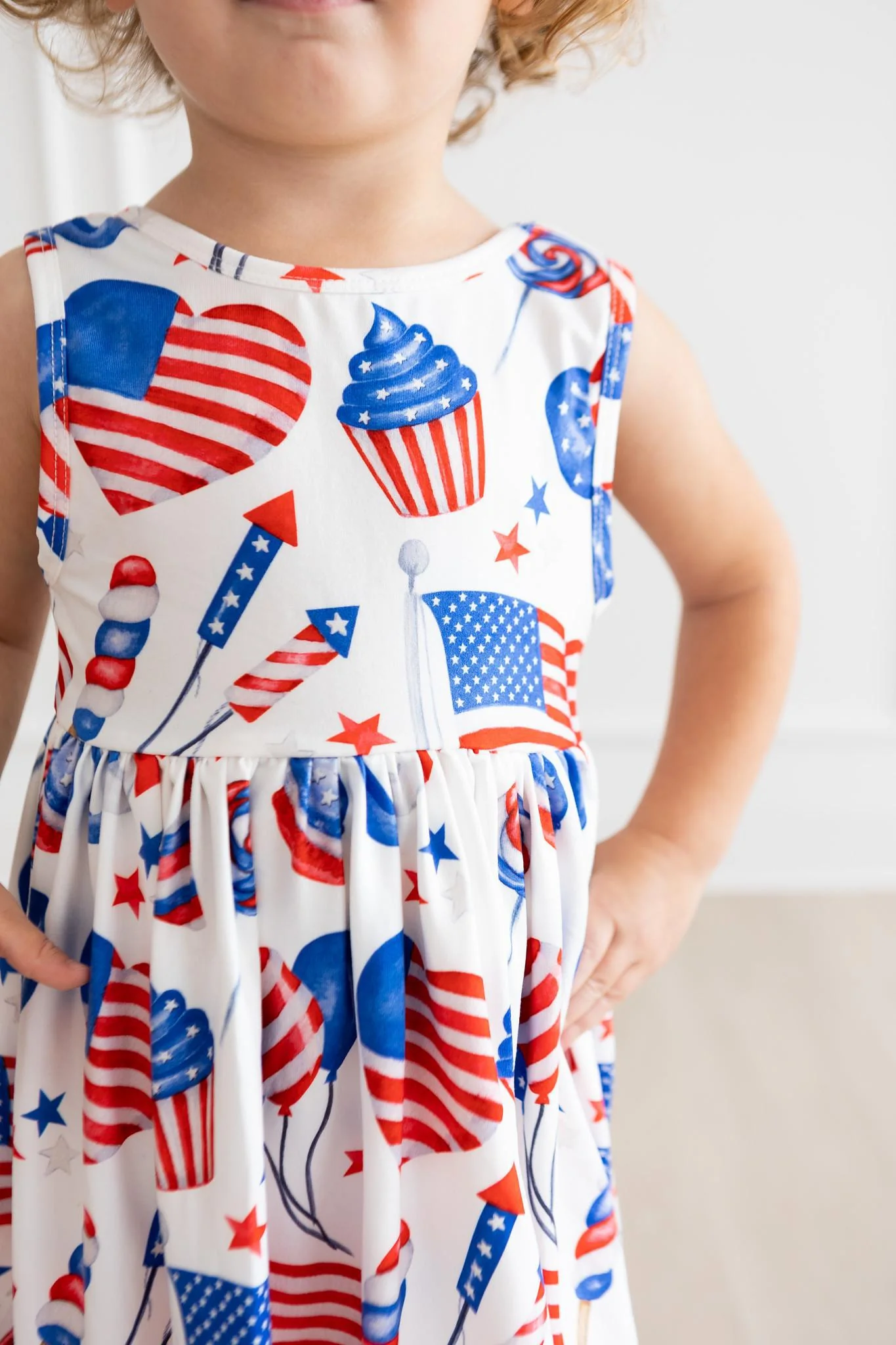 Party in the USA Tank Twirl Dress - Image 7