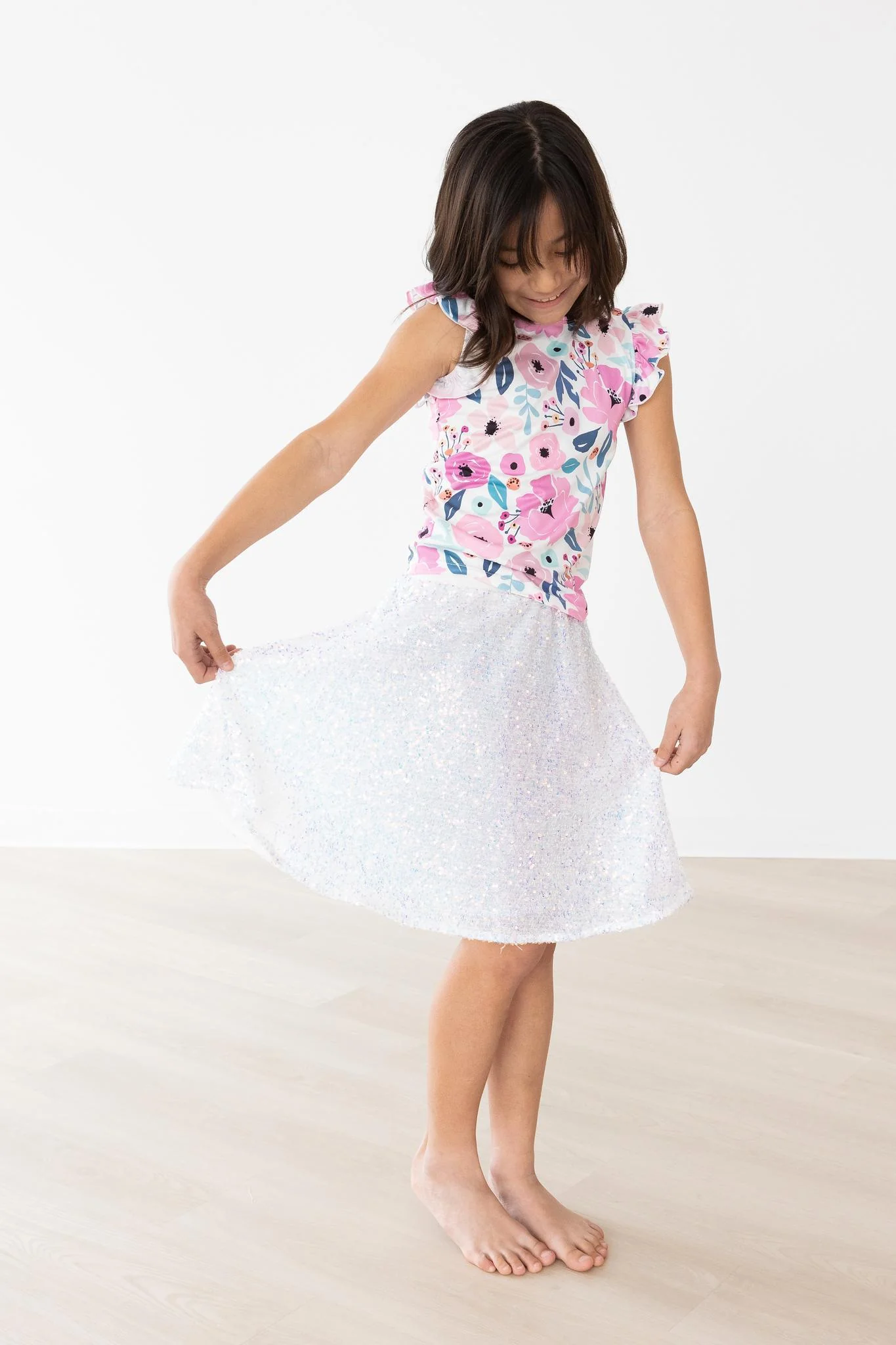 Pretty in Purple S/S Ruffle Tee - Image 6