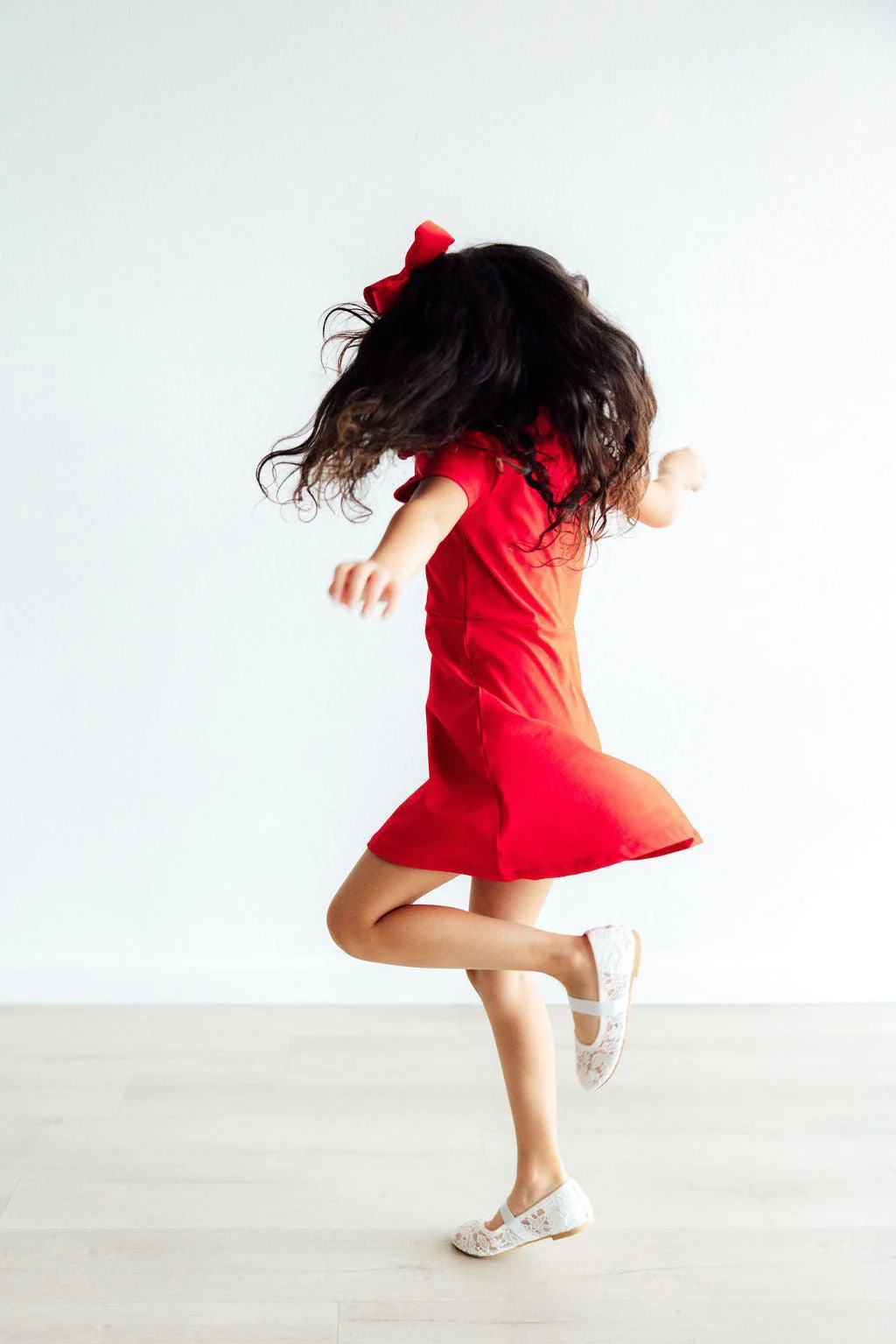Red S/S Polo Dress - Image 4