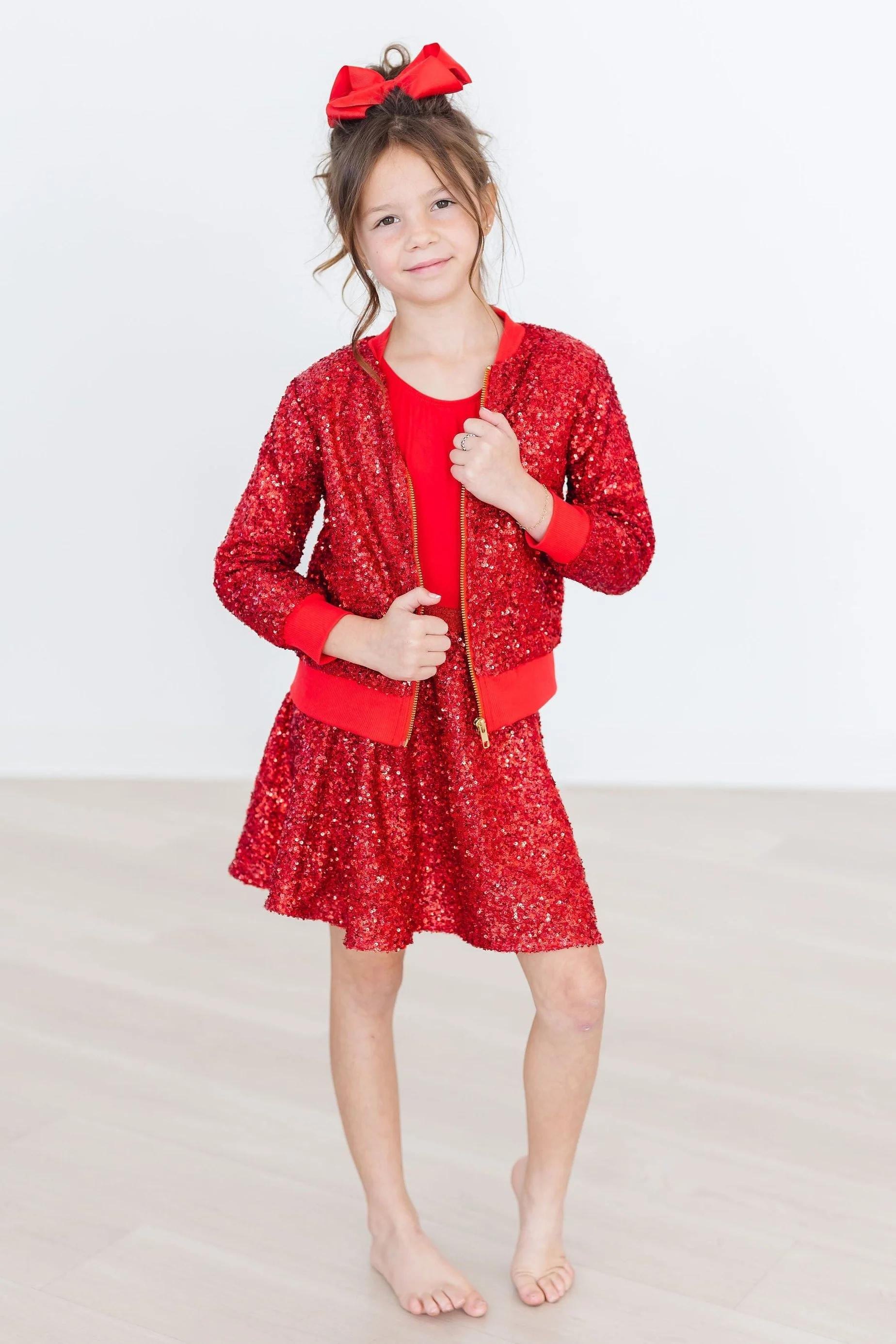 Red Sequin Twirl Skort - Image 4