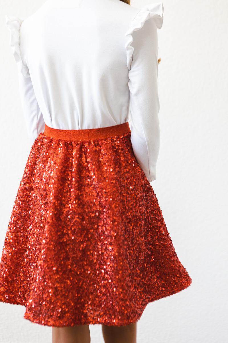 Red Sequin Twirl Skort - Image 8