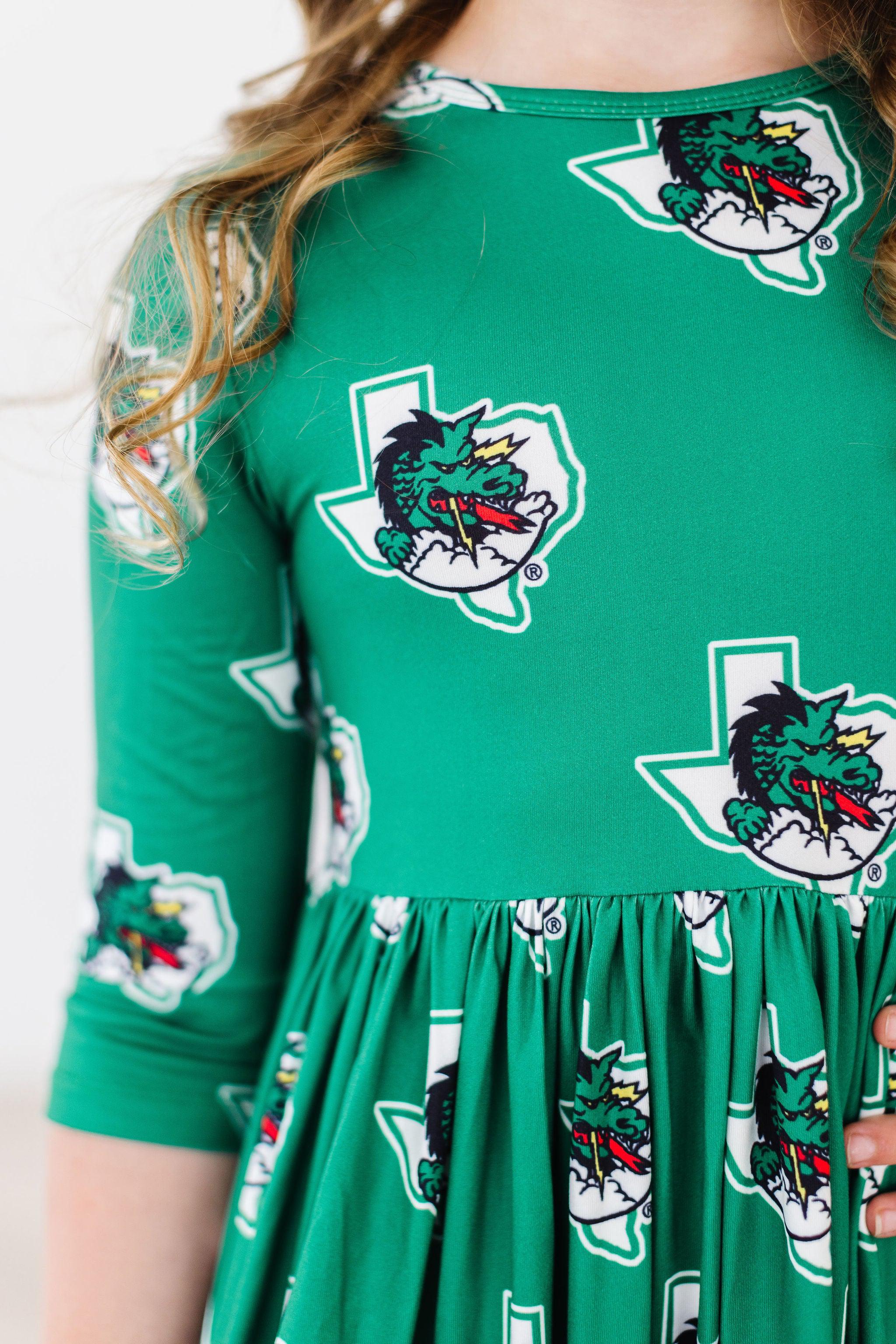 Southlake Carroll Dragons 3/4 Sleeve Pocket Twirl Dress - Image 7