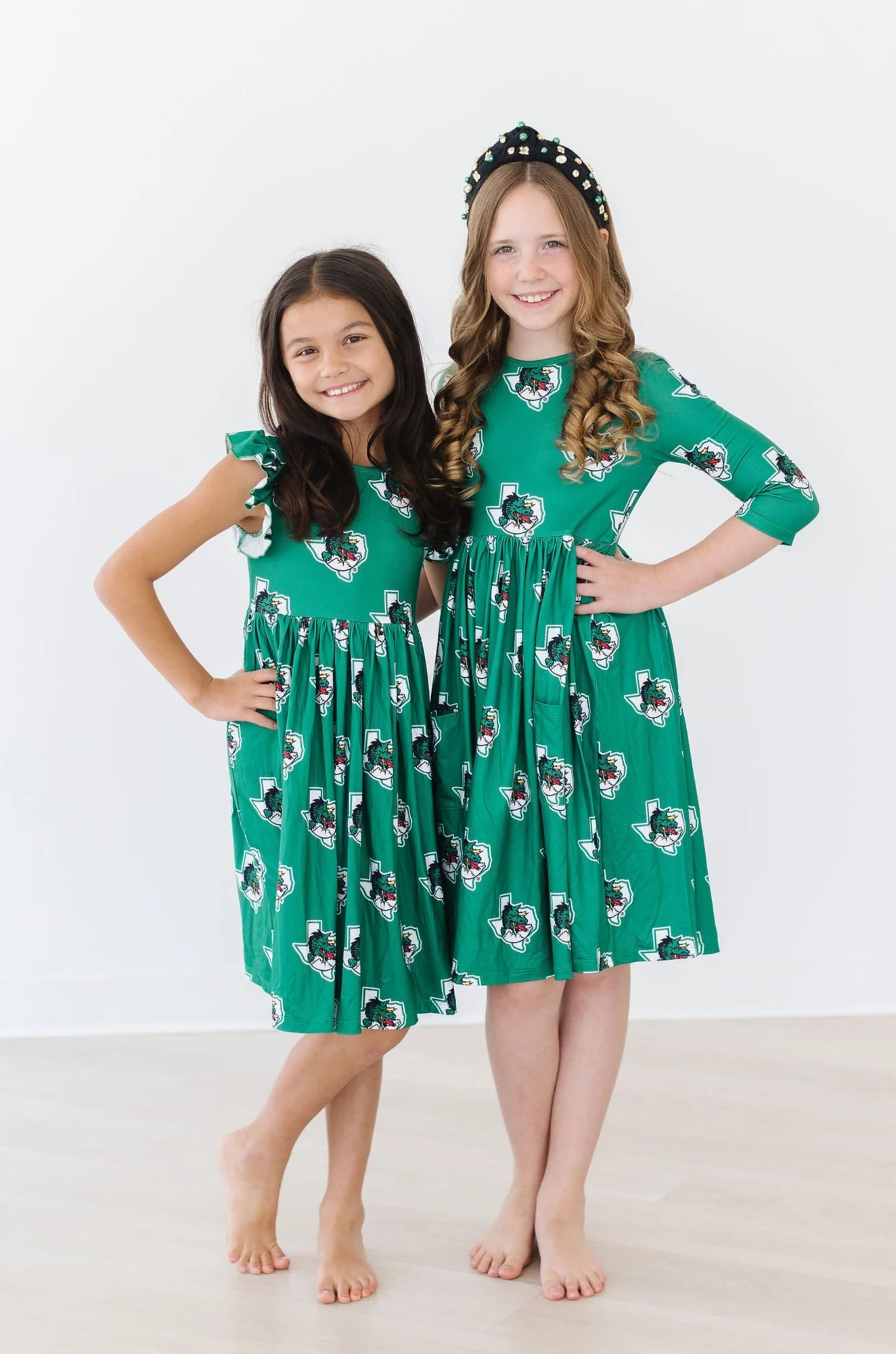 Southlake Carroll Dragons 3/4 Sleeve Pocket Twirl Dress - Image 9