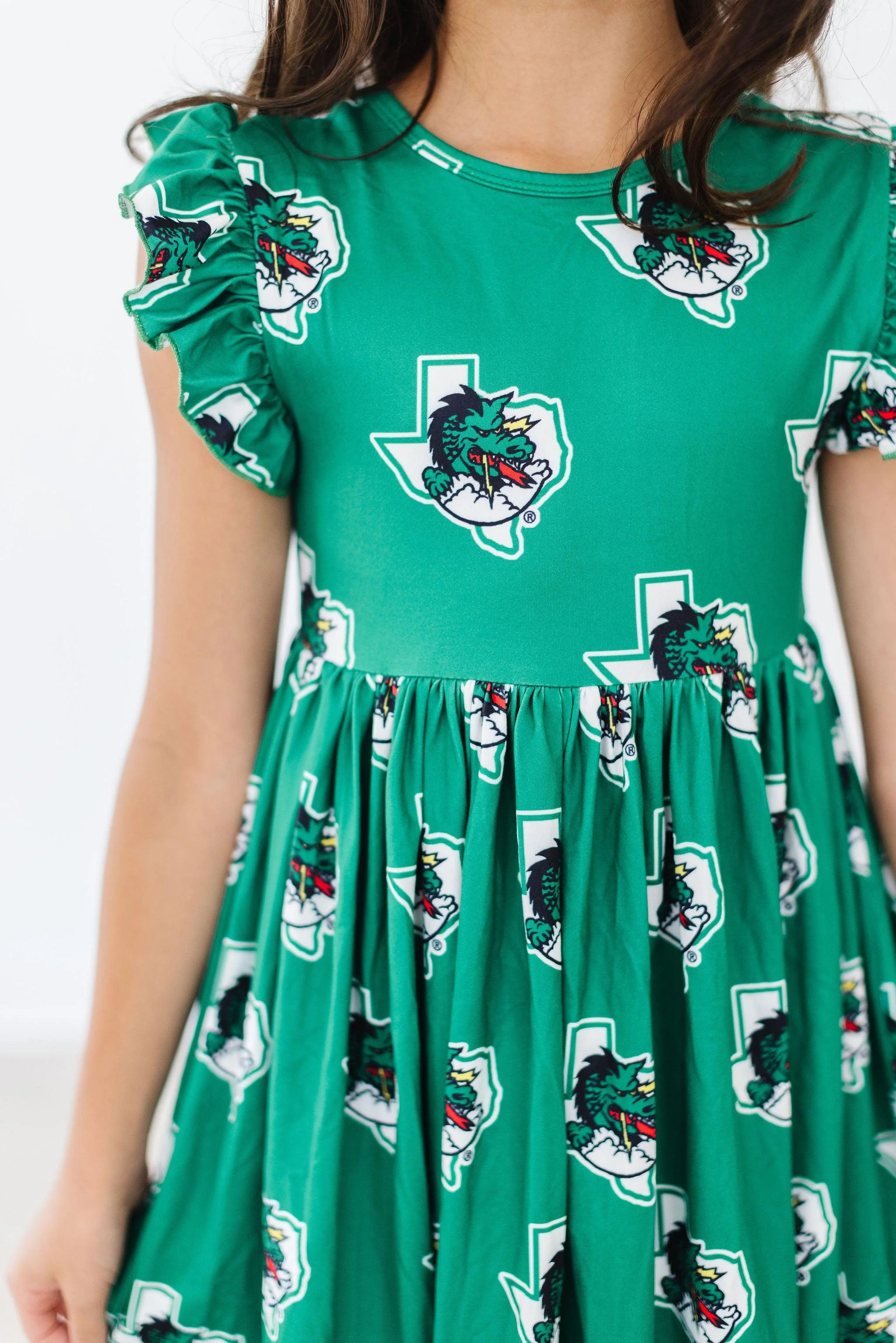 Southlake Carroll Dragons Flutter Twirl Dress - Image 6