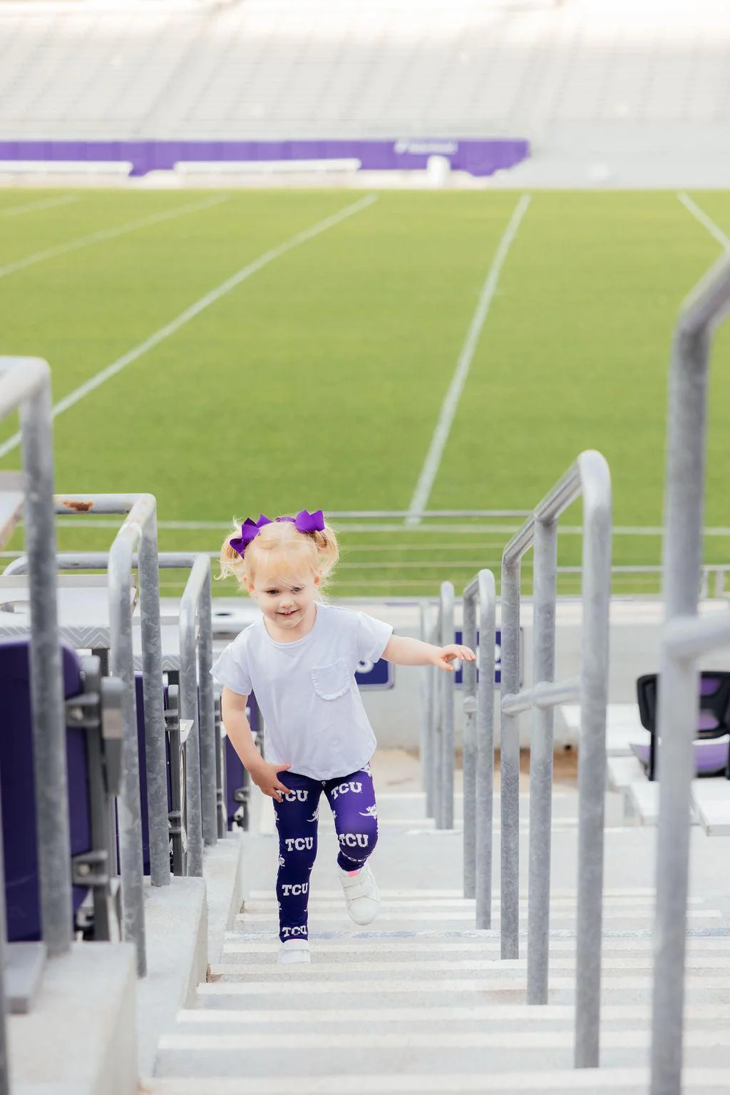 TCU Purple Frog Leggings - Image 3