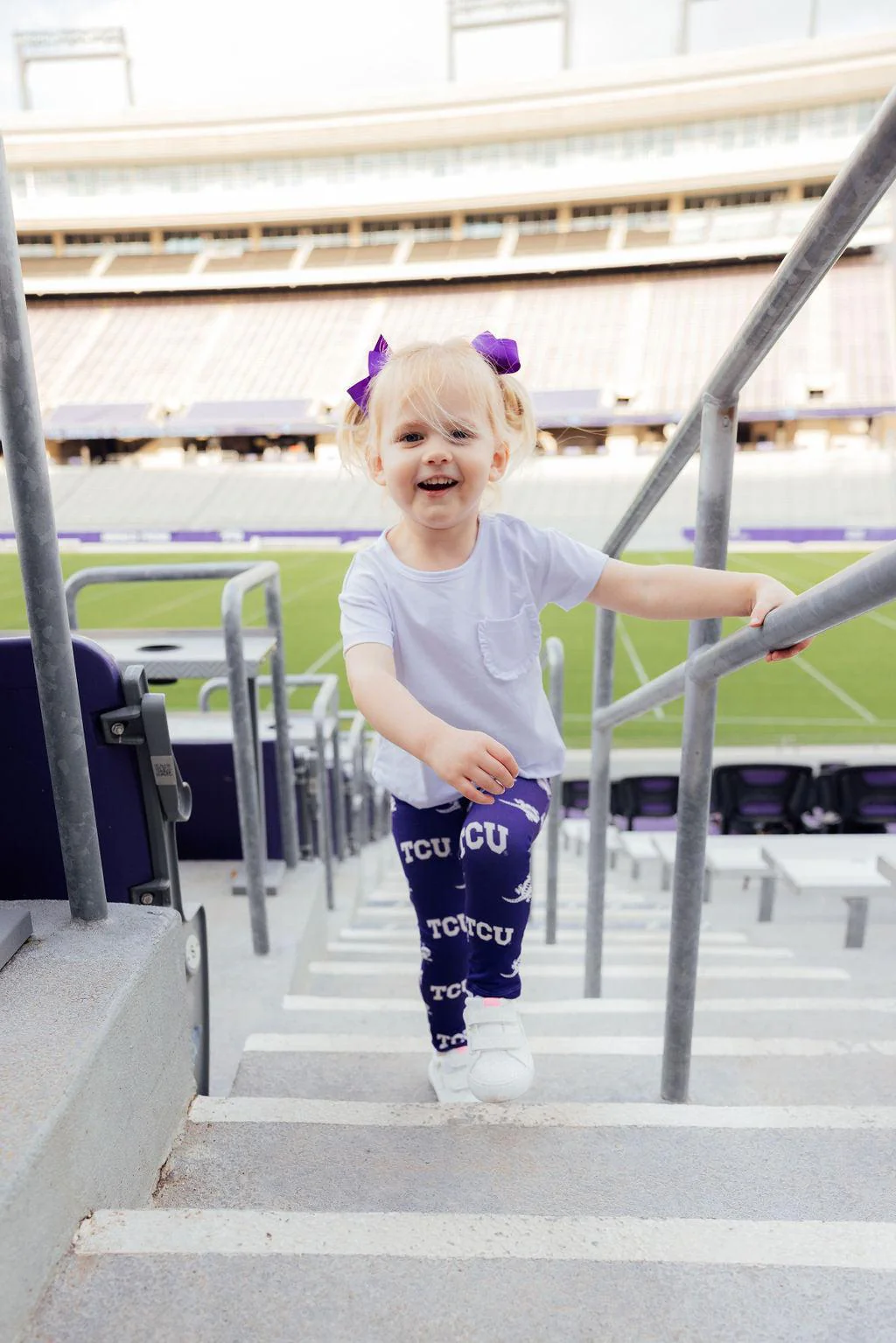 TCU Purple Frog Leggings - Image 5
